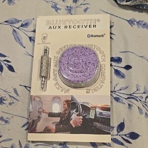 ❤️10/$16 New Bluetooth Purple Aux Receiver